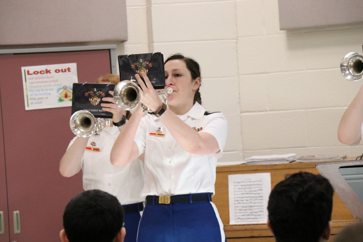 #TBT West Point Band Hellcats Play for Heritage Middle School Scholars- News - NECSD